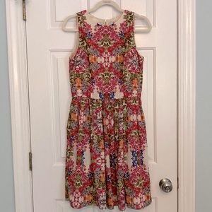 Maggy London Floral A-Line Dress 10